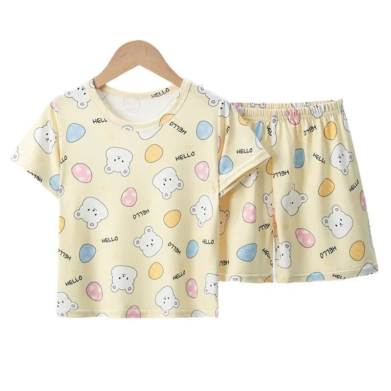 Pijama de verano infantil con pantalón corto y dibujos - imagen 4