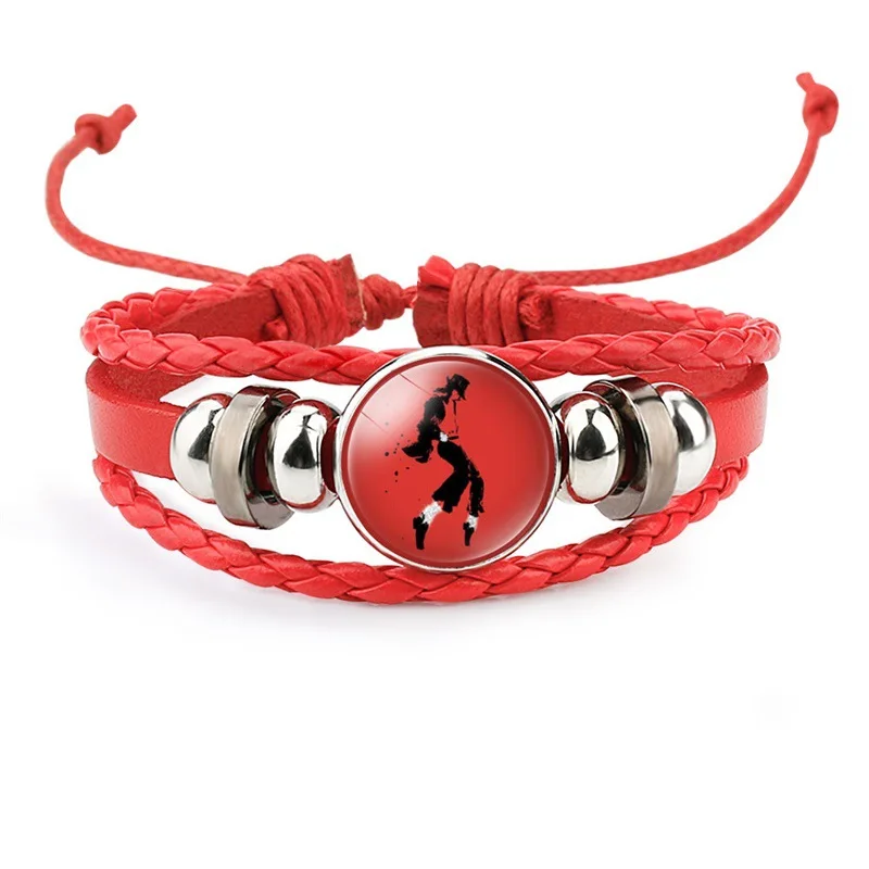 Pulsera de Michael Jackson tejida a mano estilo anime - imagen 2