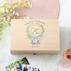 Caja de recuerdos personalizada para Primera Comunión y Confirmación