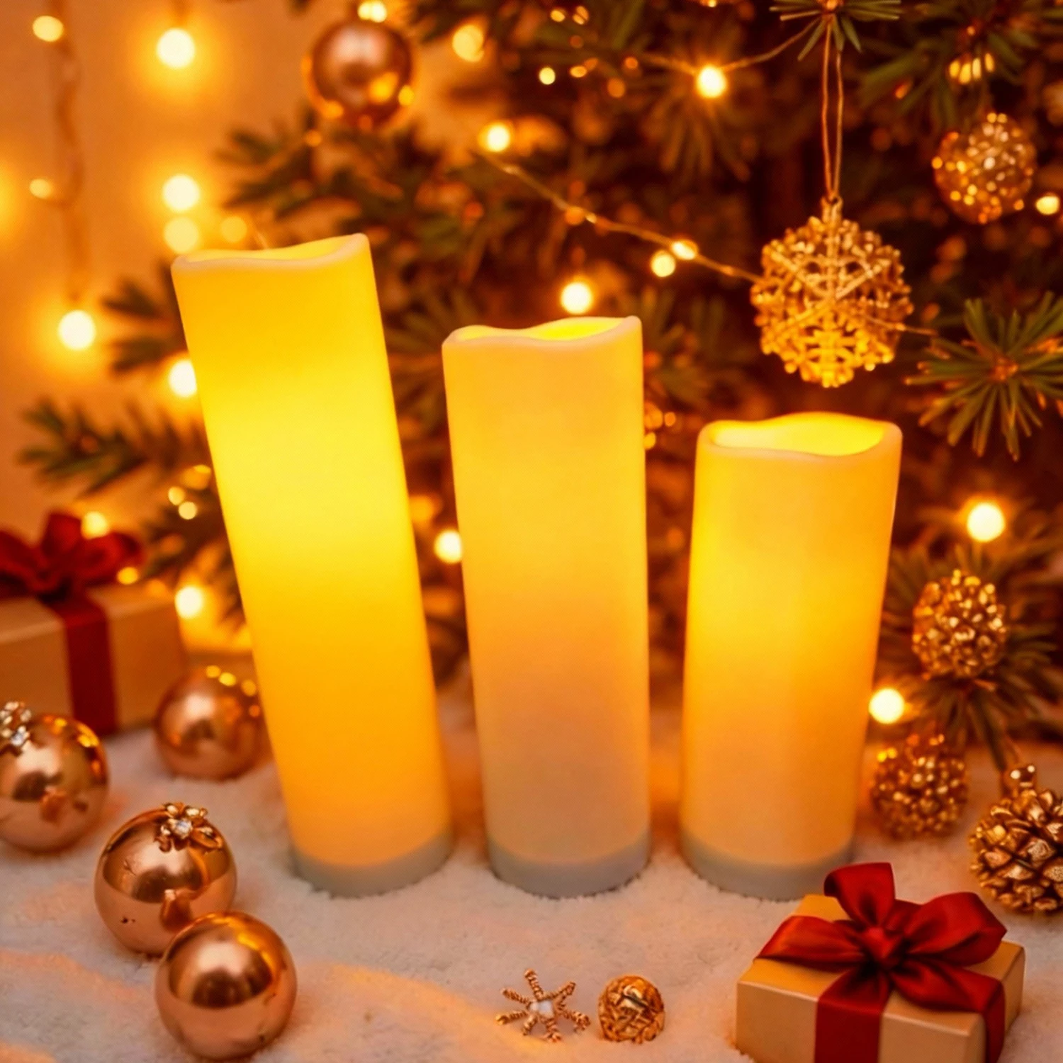 Velas LED impermeables con efecto llama parpadeante para fiestas - imagen 4