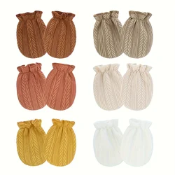 Guantes de recién nacido elásticos de color liso