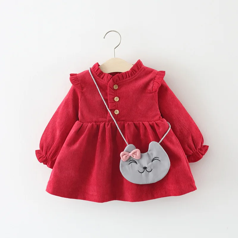 Vestido de pana para niña – Cálido y suave para otoño e invierno - imagen 2