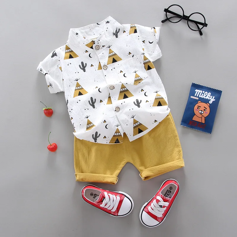 Conjunto de verano informal para bebé con pantalones cortos – moda - imagen 3