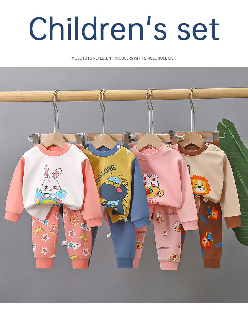 Pijama infantil algodón manga larga