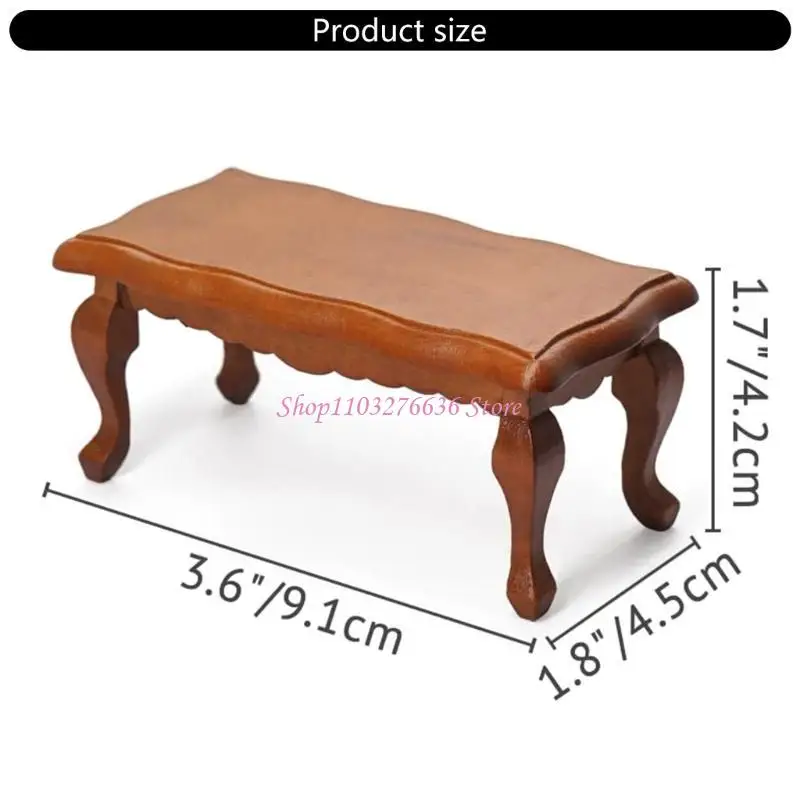 Muebles en miniatura de madera para sala de estar estilo café - imagen 5