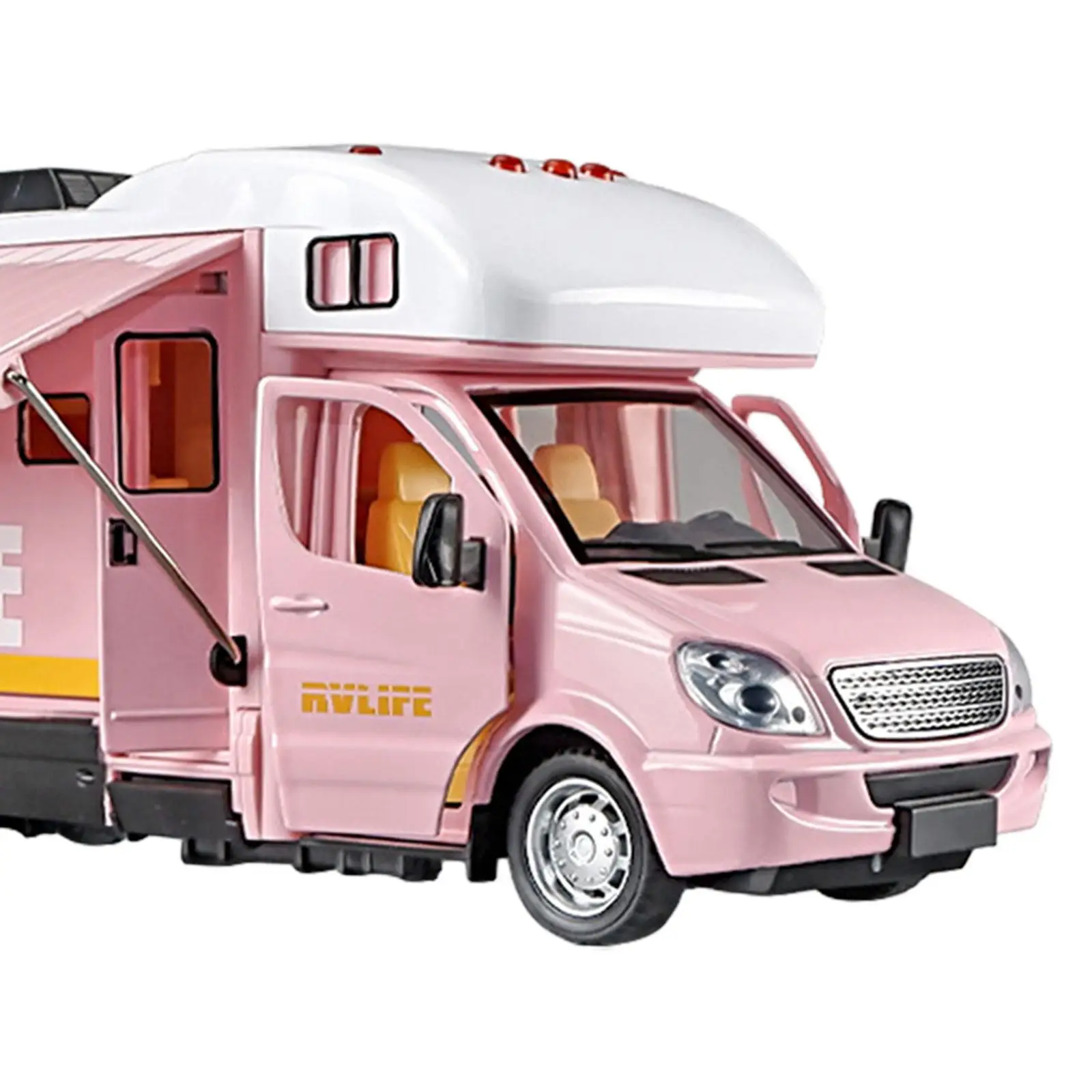 1:32 Side Door Open Alloy Camper Motorhome Toy Diecast Model Car for Tabletop Ornament Party Toy Age 3 4 5 6 Kids Toddlers Gifts 1:32 Side Door Open Alloy Camper Motorhome Toy Diecast Model Car for Tabletop Ornament Party Toy Age 3 4 5 6 Kids Toddlers Gifts