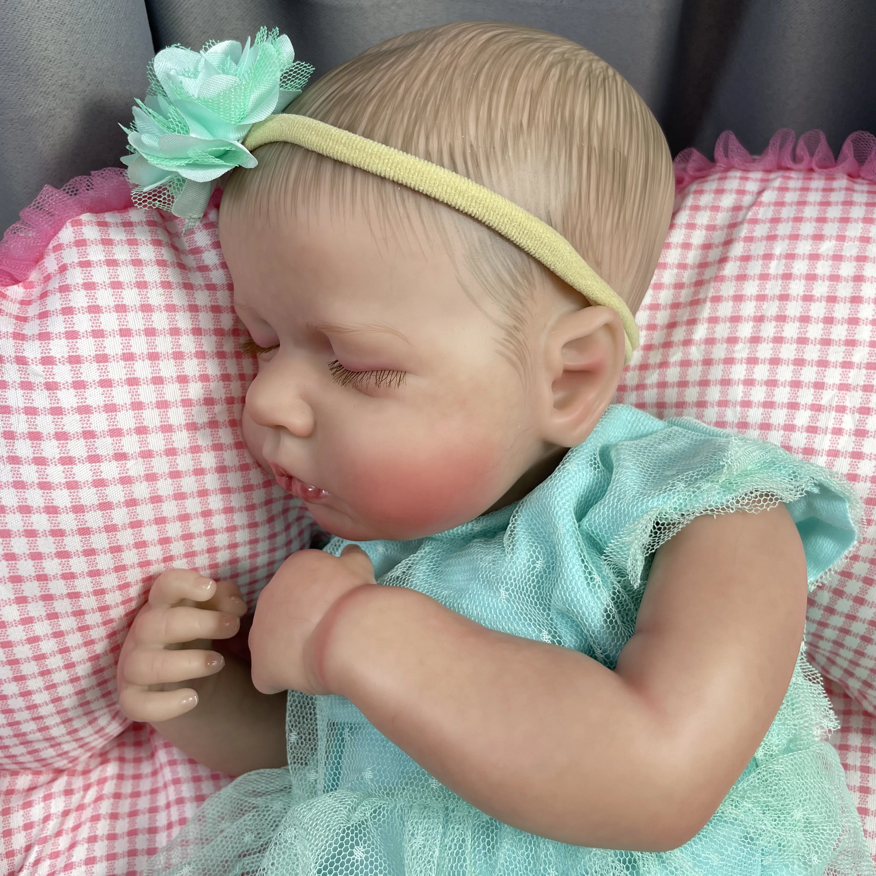 LouLou Reborn – Muñeca bebé durmiente de silicona con piel 3D - imagen 4