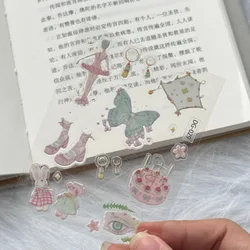 Pegatinas 3D impermeables de gel con dibujos de ballet
