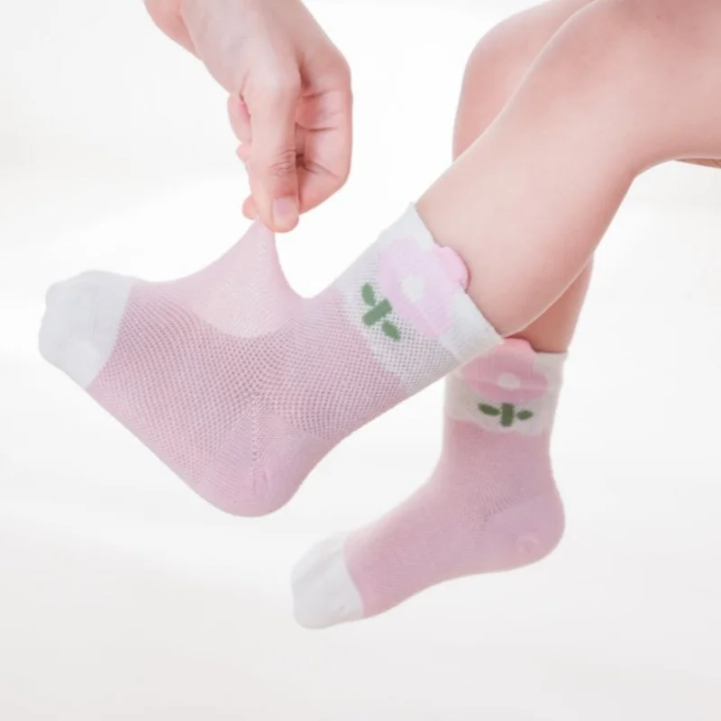 Calcetines de verano algodón suave con estampado unisex