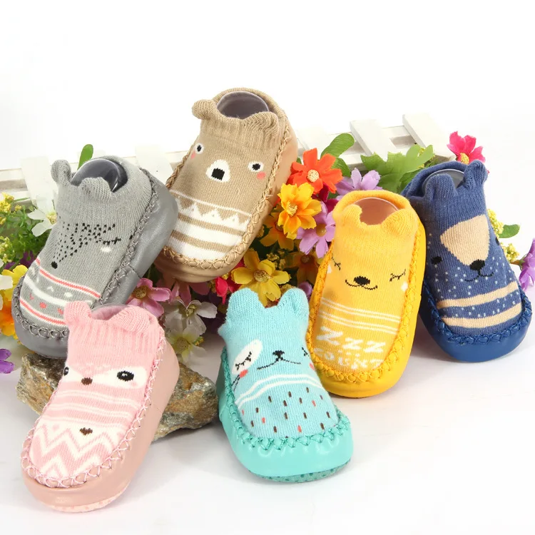 Calcetines de suelo antideslizantes suela suave para bebés