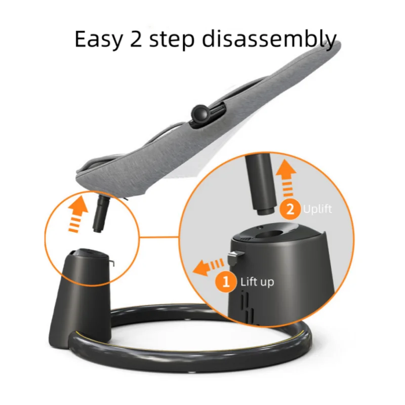 Mecedora eléctrica para bebé con Bluetooth y música, reclinable - imagen 4
