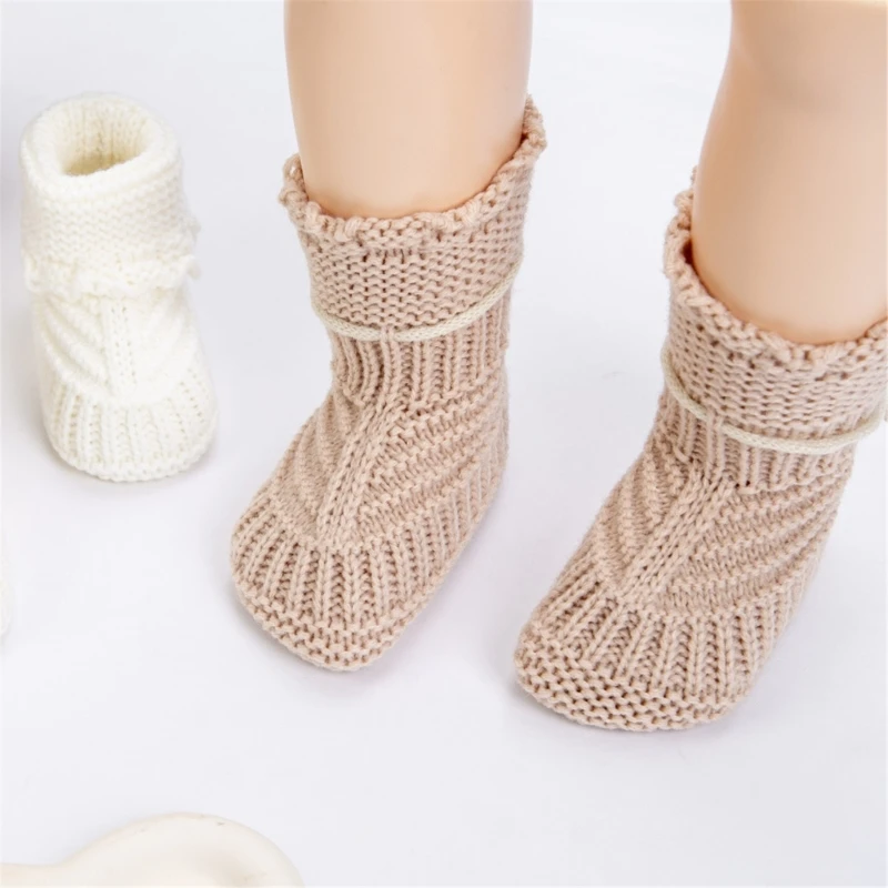 Calcetines de ganchillo para bebé cálidos en otoño e invierno - imagen 3