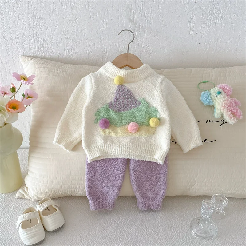 Conjunto de bebé Navidad cálido, traje infantil para otoño e invierno - imagen 5
