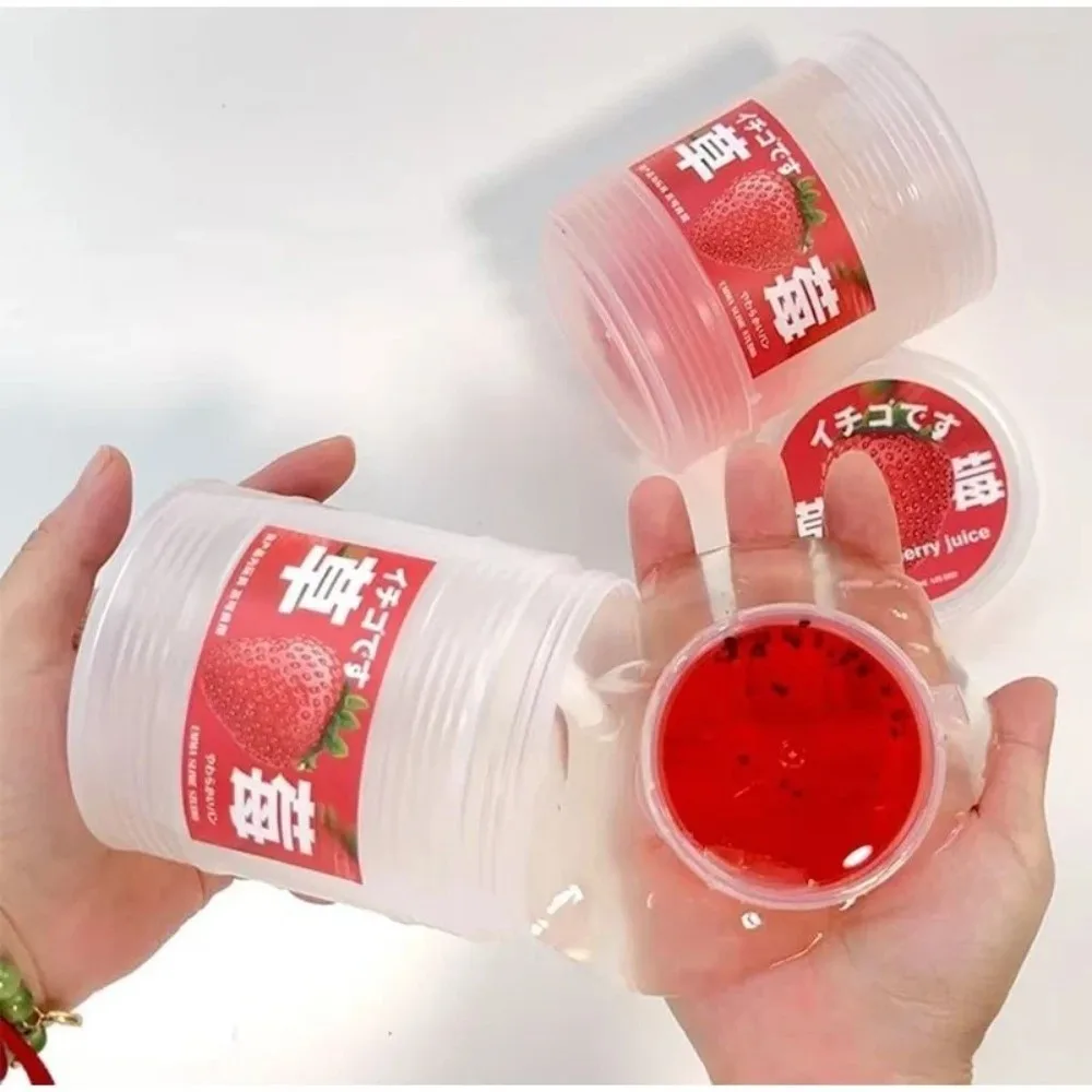 Juguete antiestrés sensorial transparente con gel simulando zumo - imagen 5