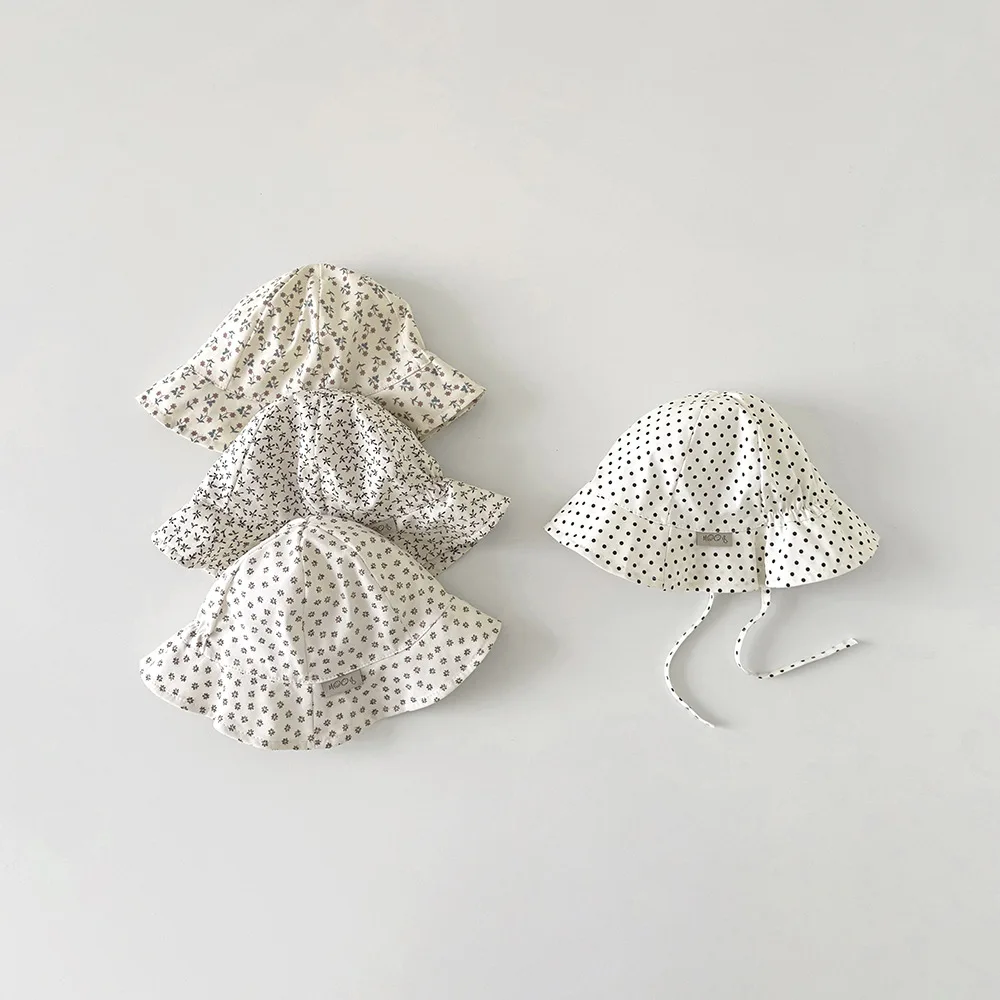 Sombrero de pescador de algodón con ala ancha para bebé