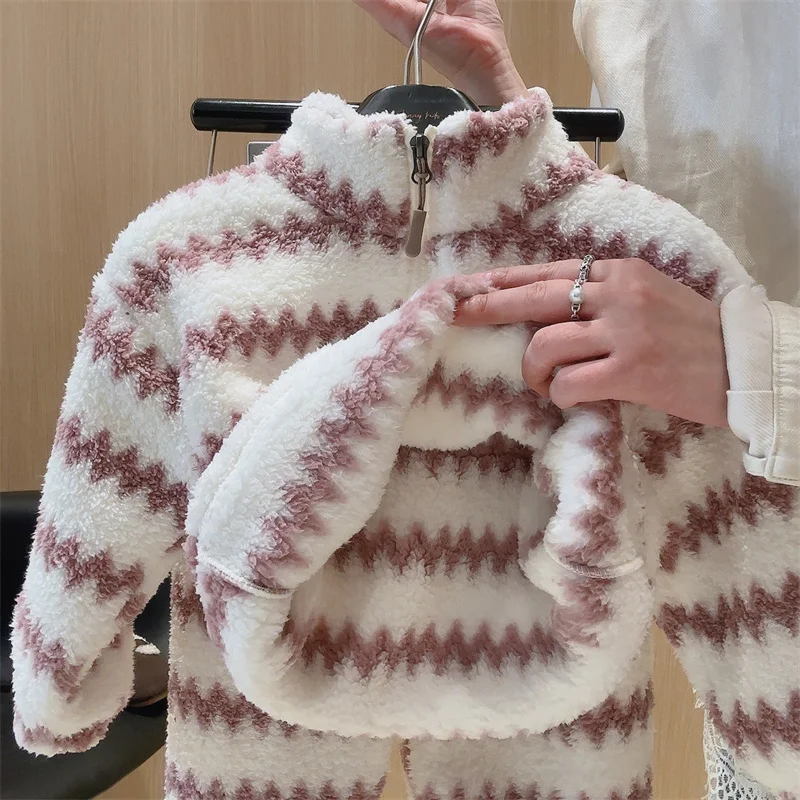 Pijama infantil acolchado de lana para niños, ropa de casa - imagen 5