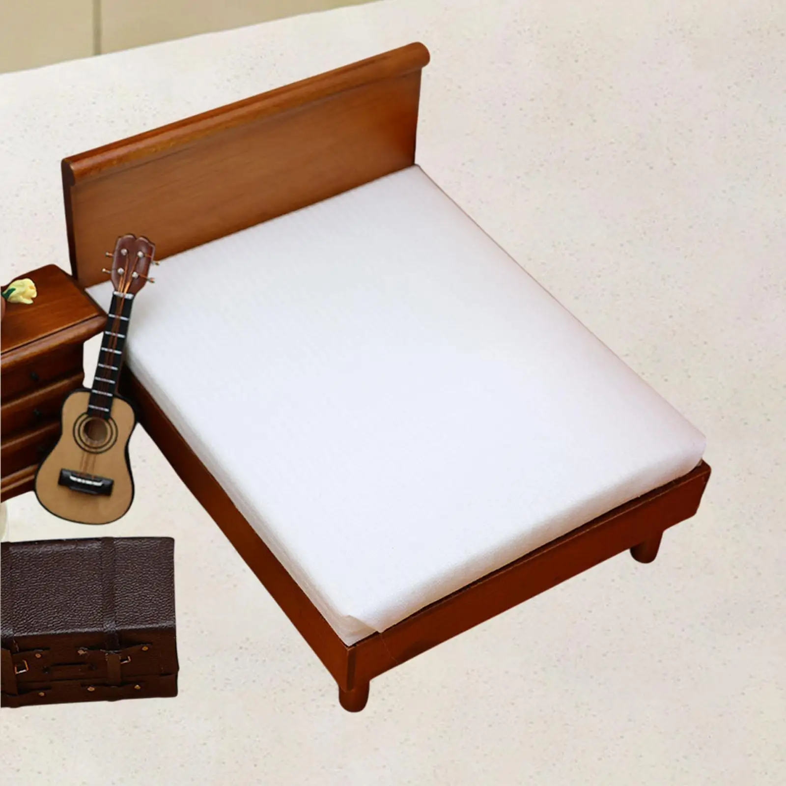 Cama doble para muñecas de madera montable multifuncional - imagen 2