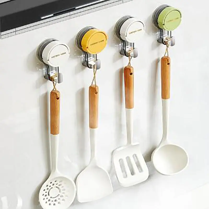 Ganchos de succión al vacío reutilizables para baño y toallero - imagen 2