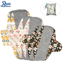 Almohadillas menstruales reutilizables antideslizantes con bolsa