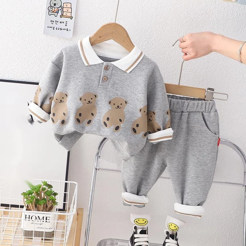 Conjunto infantil chándal para primavera y otoño – Camiseta y pantalón