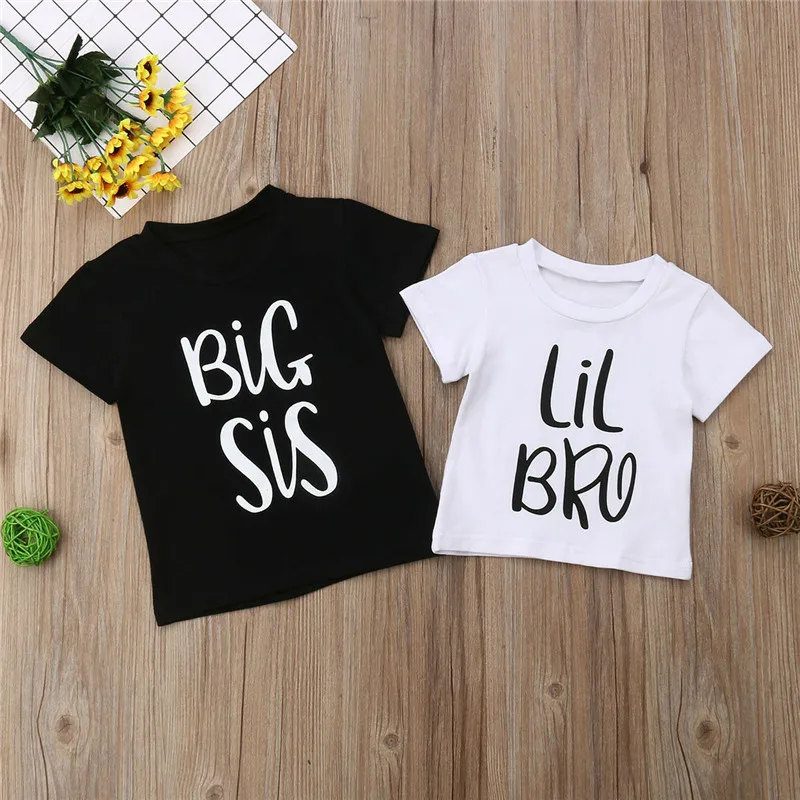 Conjunto camisetas a juego para hermana mayor y hermano pequeño - imagen 4