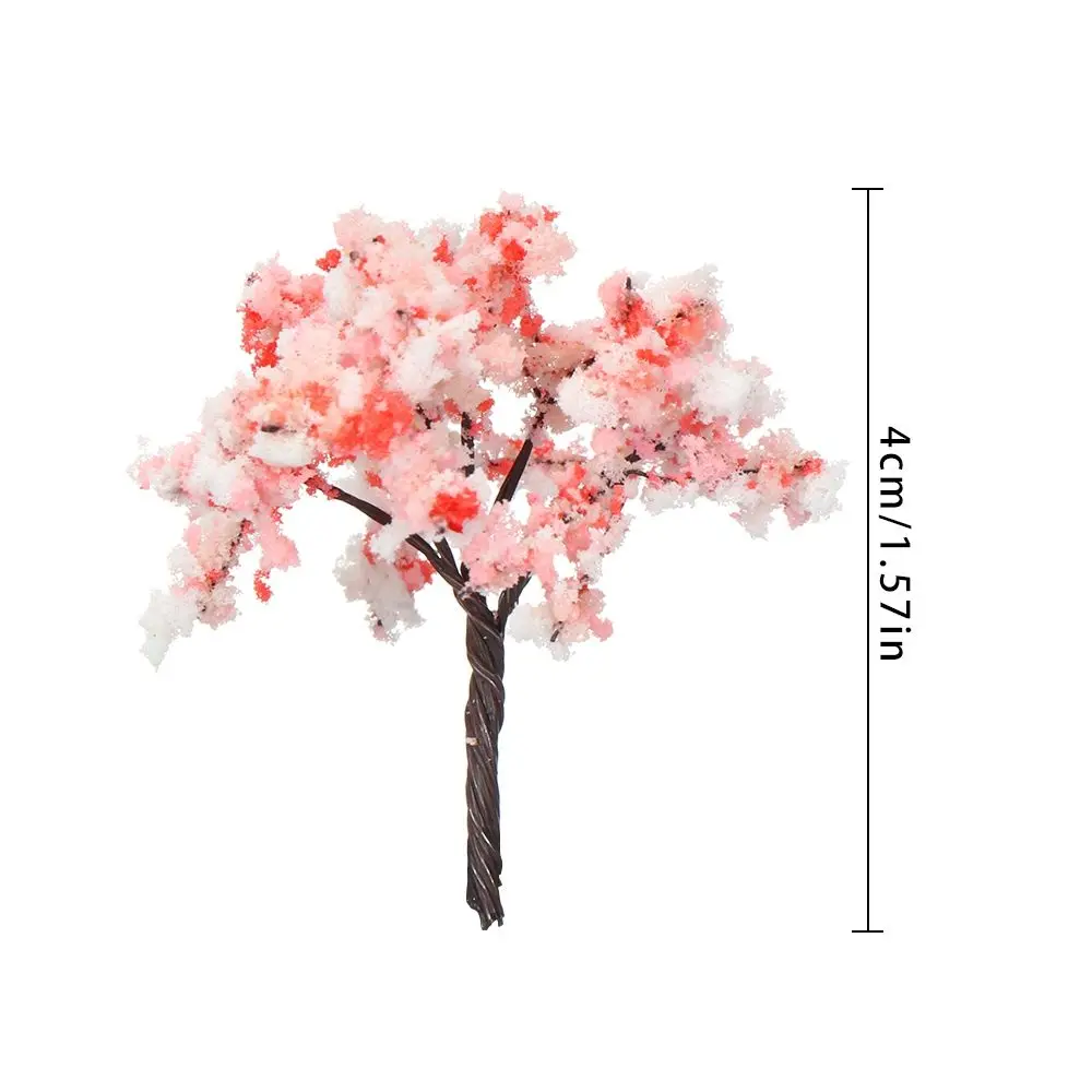 Árboles artificiales en miniatura de sauce rosa