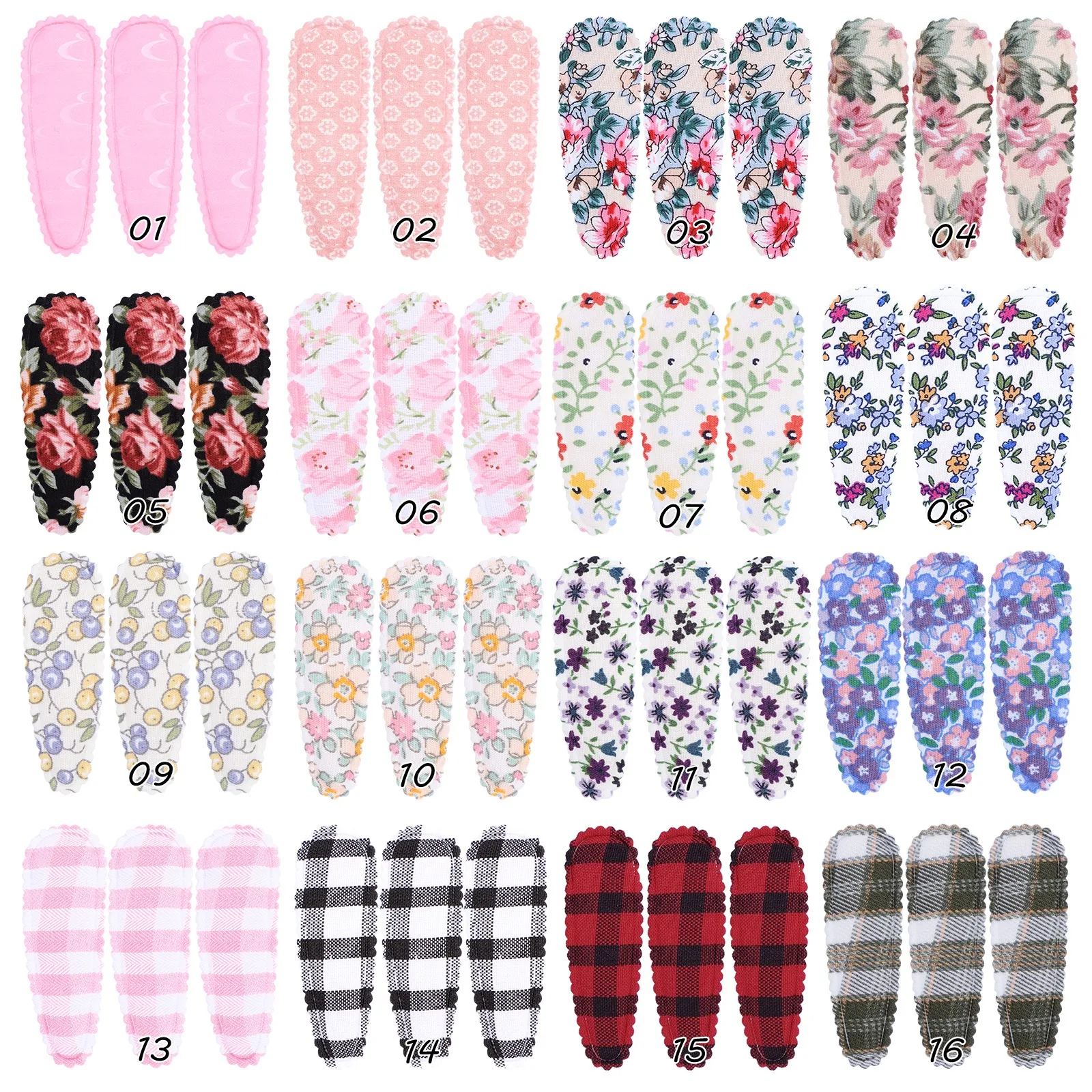 Muestra de los quince colores disponibles