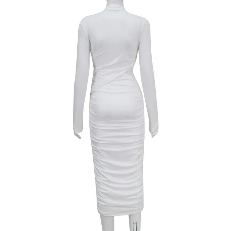 Vista del vestido completo para sesión fotográfica