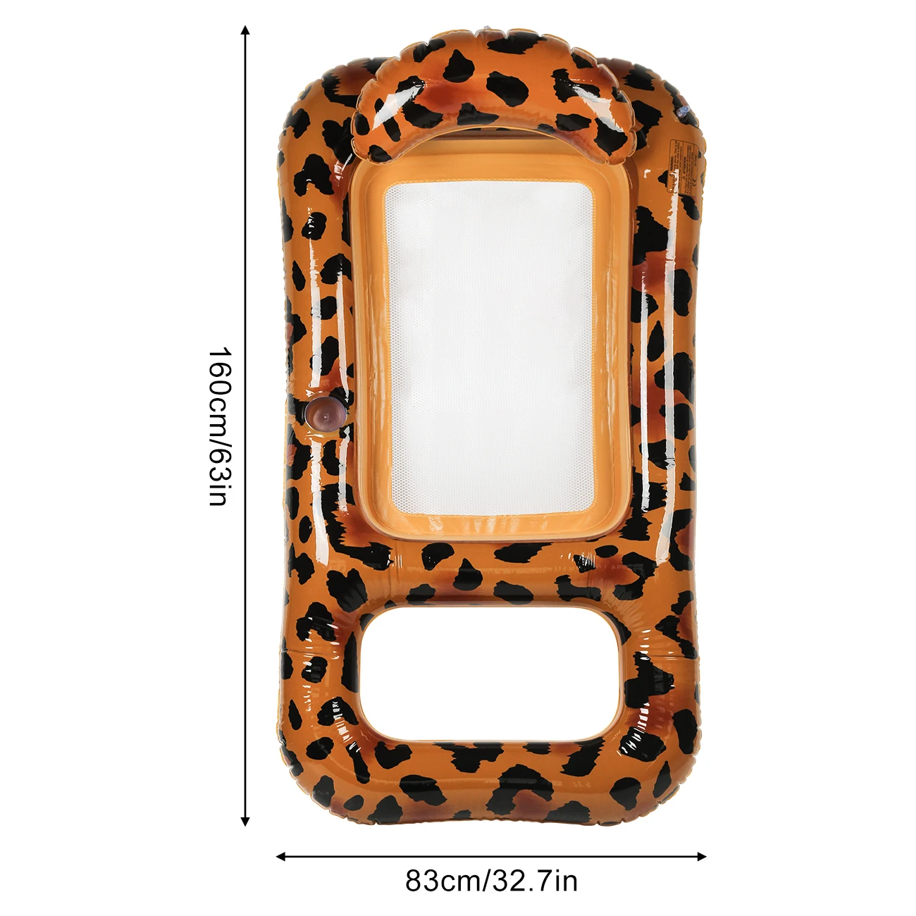 Flotador inflable de piscina: tumbona con toldo, PVC y portavasos - imagen 4