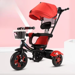 Triciclo evolutivo para niños con asiento ajustable y plegable