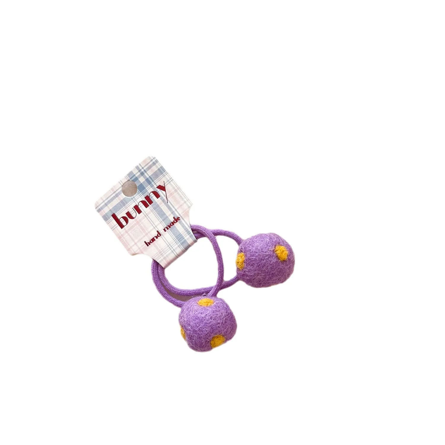 Diademas para bebé con bola de fieltro colorida, estilo coreano kawaii
