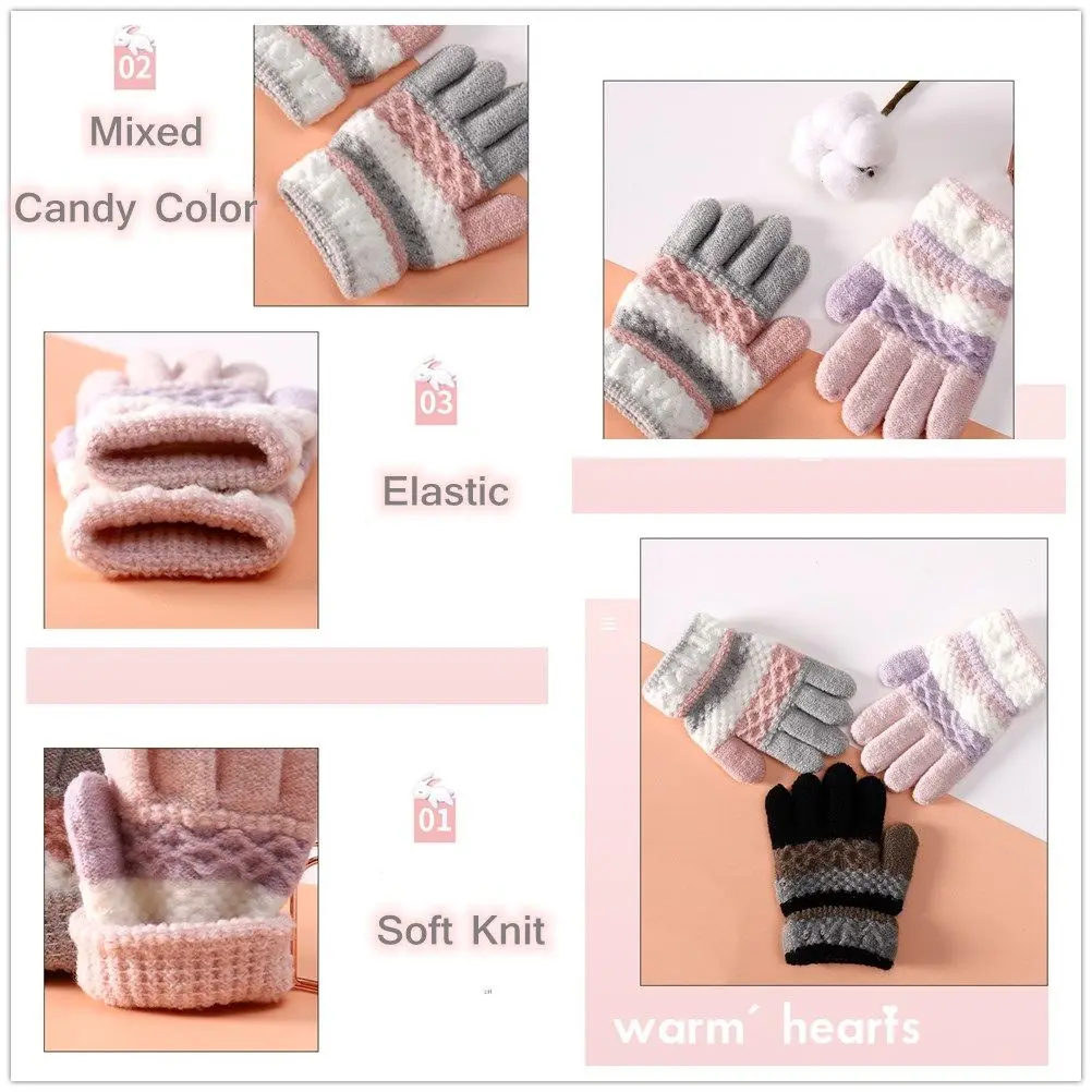 Guantes infantiles en distintos tonos