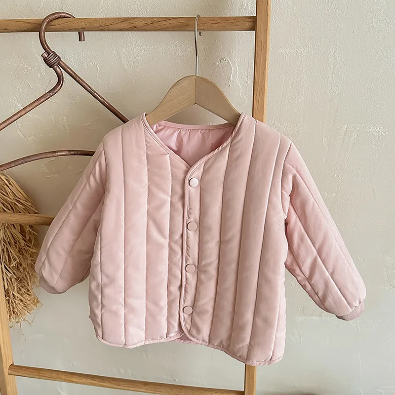 Chaqueta de plumón ligera con cuello redondo cálida para invierno - imagen 2