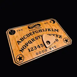 Juego de brujería: tabla mágica de madera tallada y péndulo