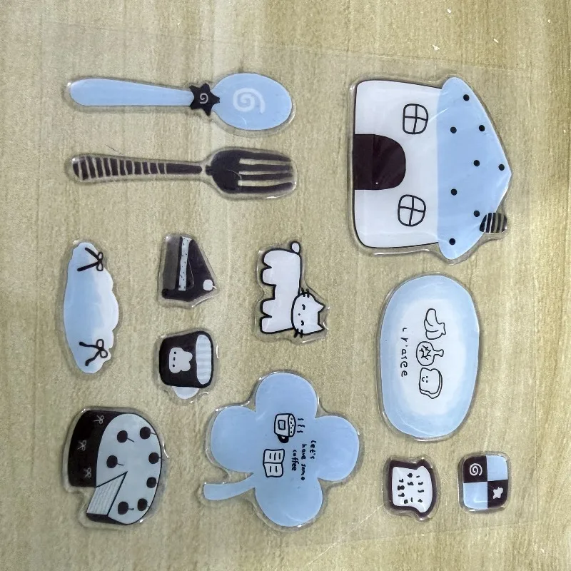 Pegatinas epoxi de gatitos con dibujos animados 3D para decorar - imagen 5