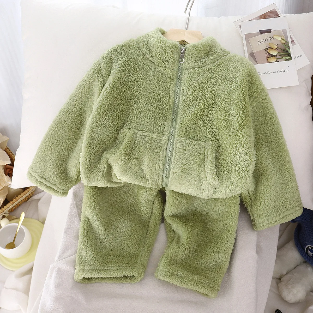 Conjunto acolchado de invierno para niños – Ropa cálida y lana - imagen 3
