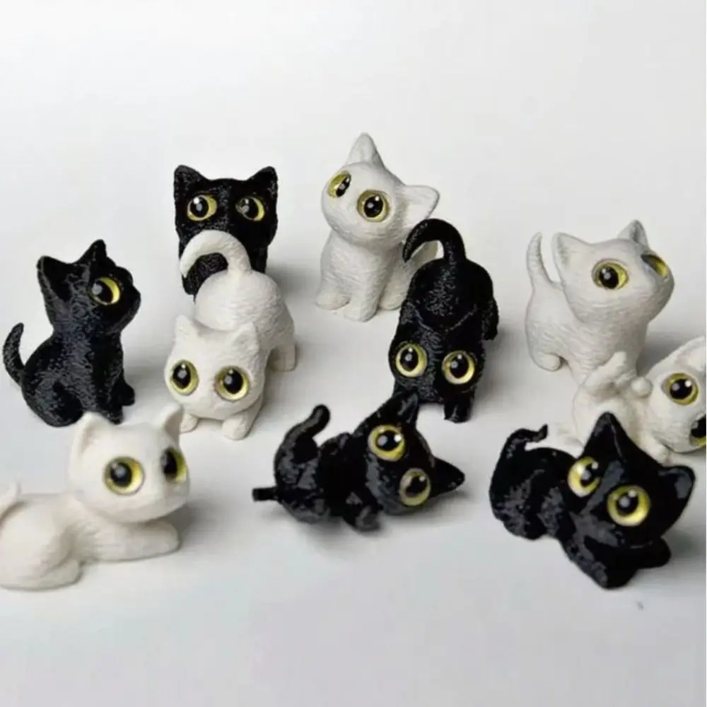 Figura de gato de Halloween artesanal 3D para coleccionar - imagen 5