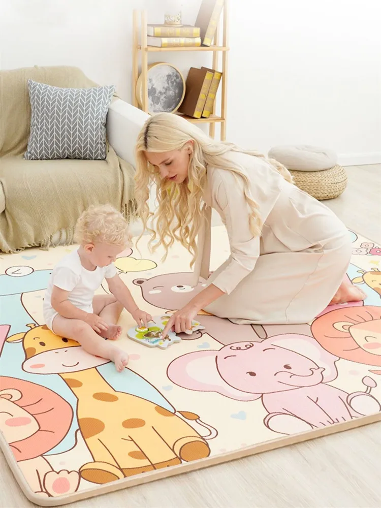 Alfombra de juegos infantile con diseño colorido