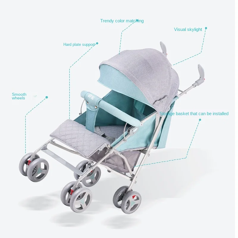 Cochecito ligero y plegable para bebé – LazyChild - imagen 5