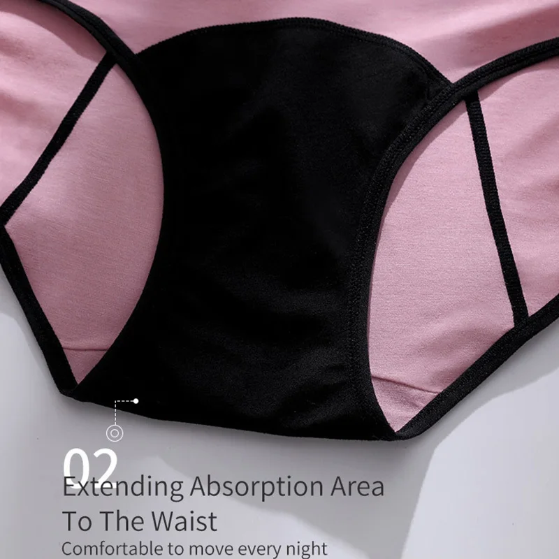 Braguitas menstruales para adolescentes suaves a prueba de fugas - imagen 3