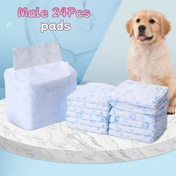 Pañales desechables para perros anti-fugas de felpa suave y cómoda