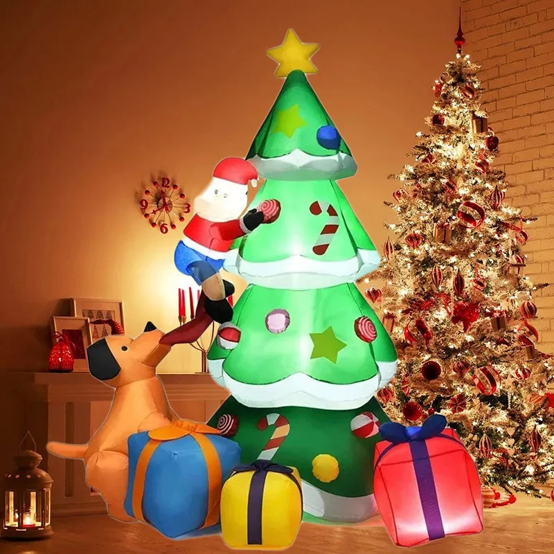 Árbol de Navidad inflable con luces LED para interior y exterior - imagen 5