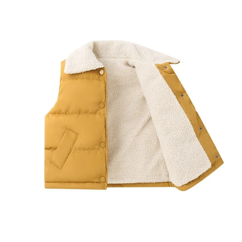 Chaleco de algodón sin mangas para niños – Invierno suave e informal - imagen 3