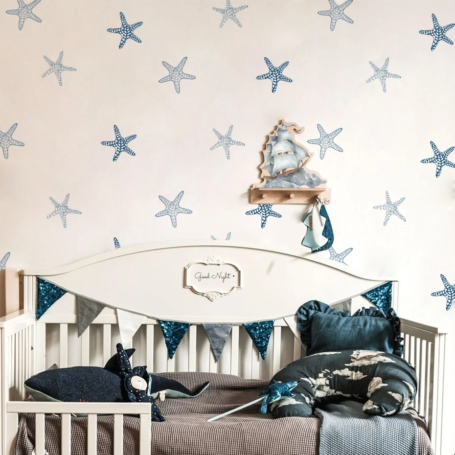 Pegatinas murales estrella de mar boho para habitación infantil - imagen 5