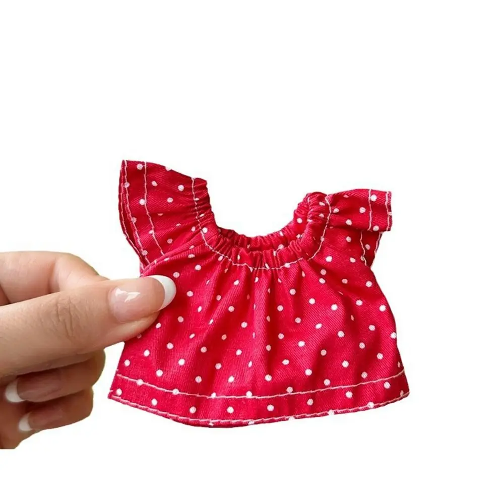 Vestido vaquero algodón para muñecas, estampado de puntos - imagen 3