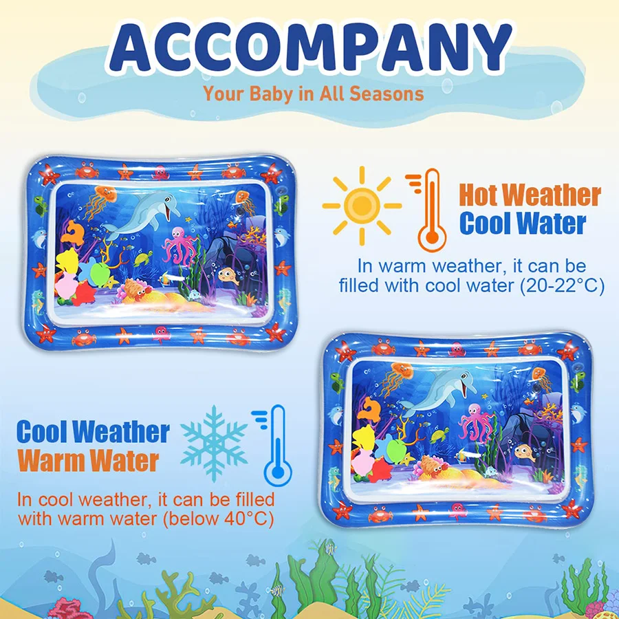 Colchoneta de juego acuático para bebés inflable PVC - imagen 3