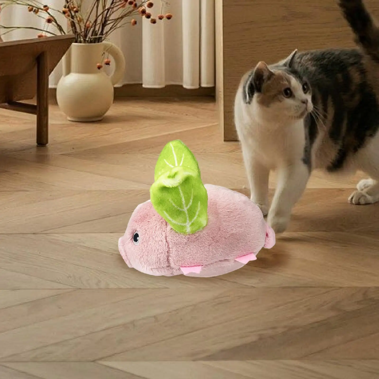 Juguete interactivo para gatos con aleteo y enriquecimiento automático