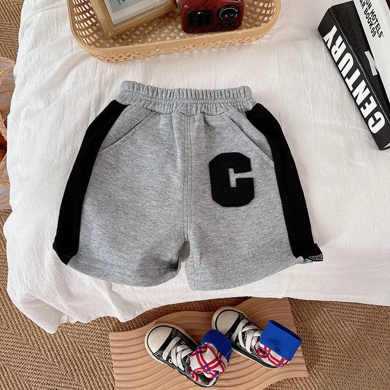 Conjunto verano algodón infantil: camiseta y pantalón corto para niño