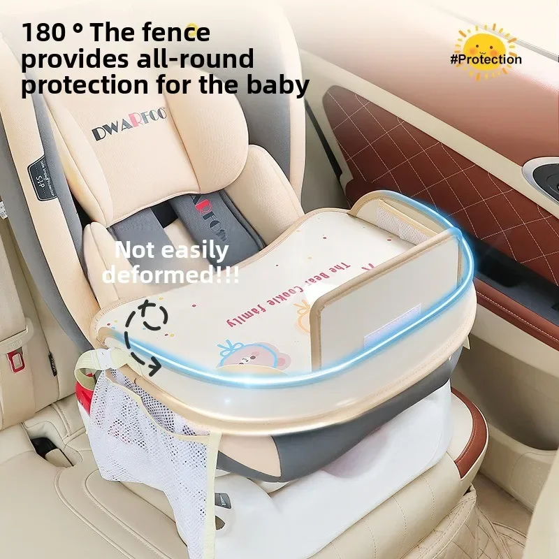 Bandeja organizadora impermeable para asiento de coche infantil - imagen 5