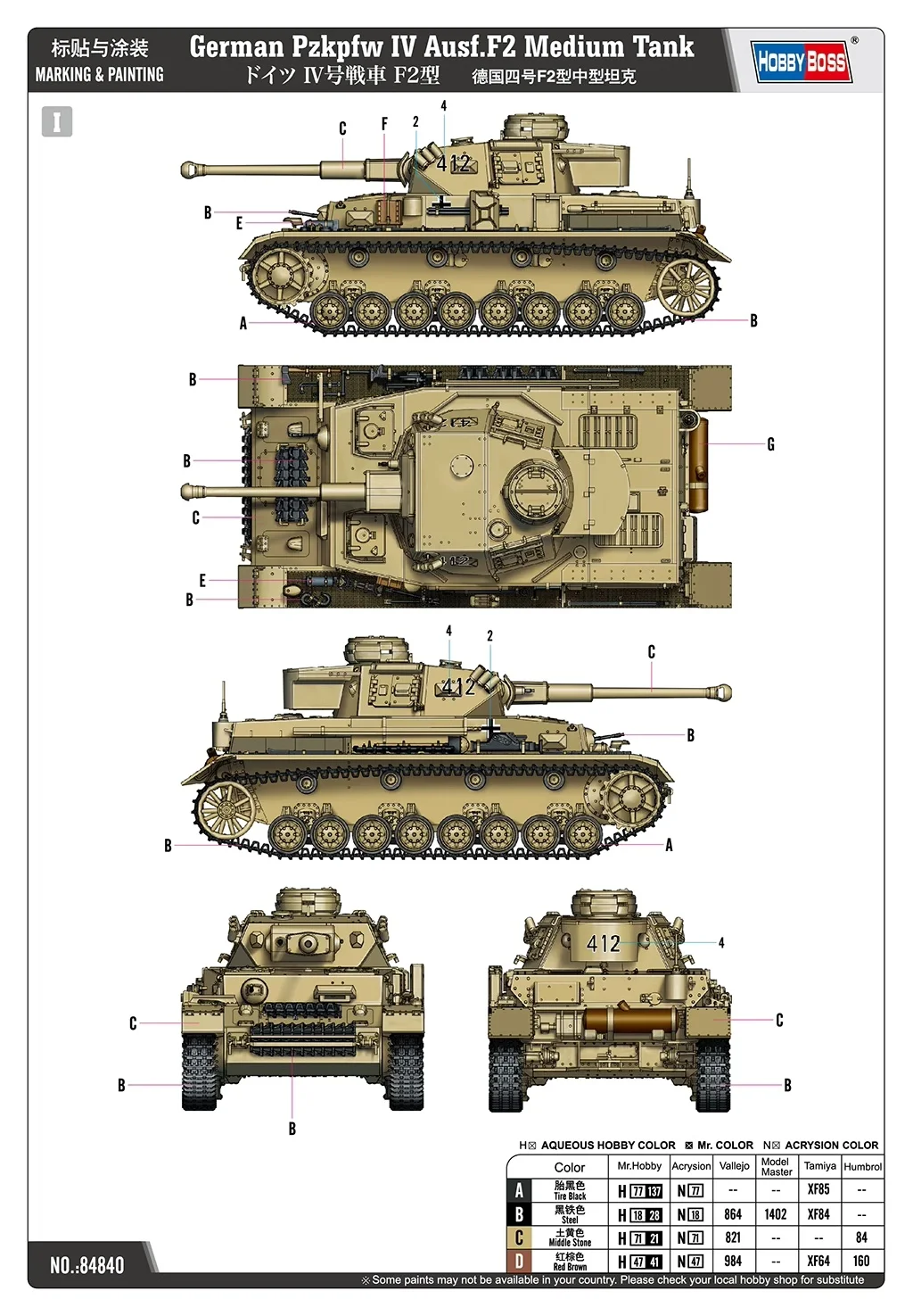 Piezas del kit listas para el montaje